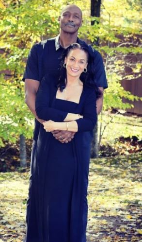 Kay Kinsey with her husband Karl Malone